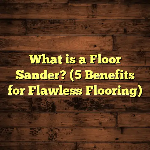 What is a Floor Sander? (5 Benefits for Flawless Flooring)