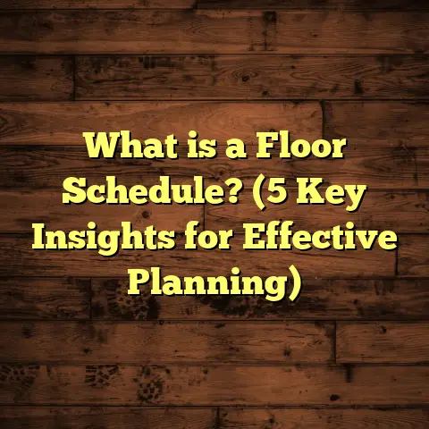 What is a Floor Schedule? (5 Key Insights for Effective Planning)