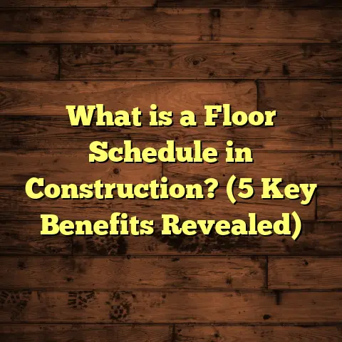 What is a Floor Schedule in Construction? (5 Key Benefits Revealed)