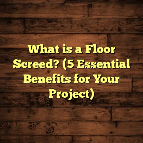 What is a Floor Screed? (5 Essential Benefits for Your Project)