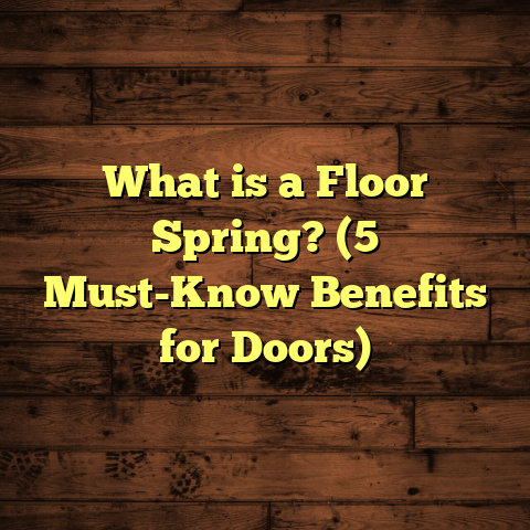 What is a Floor Spring? (5 Must-Know Benefits for Doors)