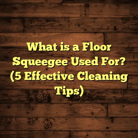 What is a Floor Squeegee Used For? (5 Effective Cleaning Tips)