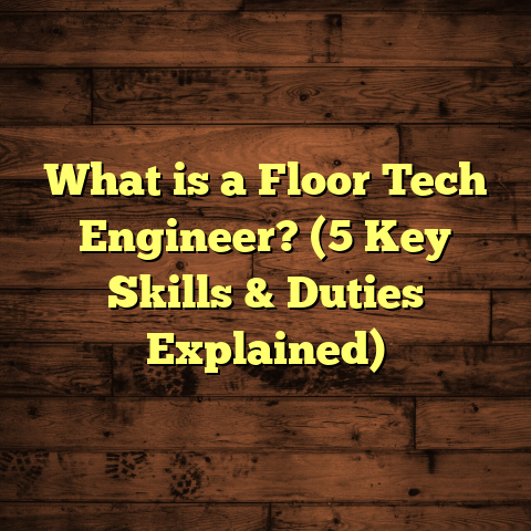 What is a Floor Tech Engineer? (5 Key Skills & Duties Explained)