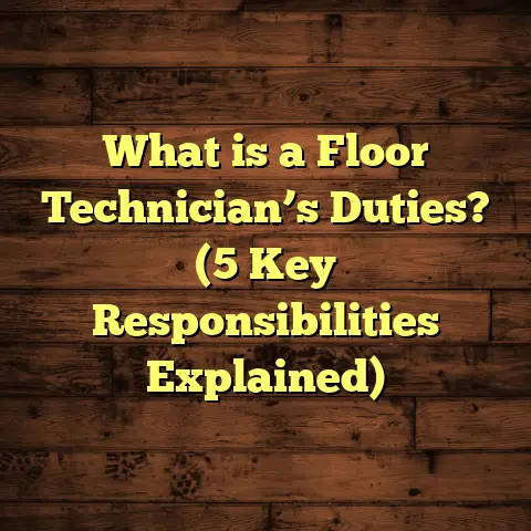 What is a Floor Technician’s Duties? (5 Key Responsibilities Explained)