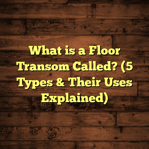 What is a Floor Transom Called? (5 Types & Their Uses Explained)