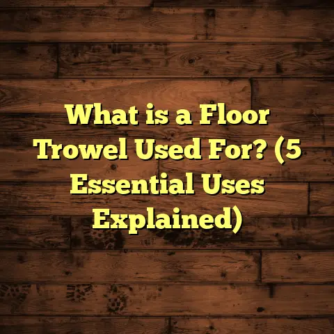 What is a Floor Trowel Used For? (5 Essential Uses Explained)