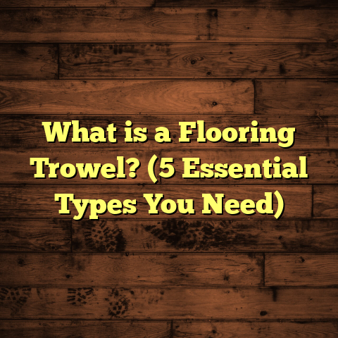 What is a Flooring Trowel? (5 Essential Types You Need)