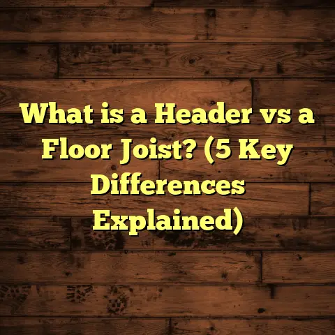 What is a Header vs a Floor Joist? (5 Key Differences Explained)
