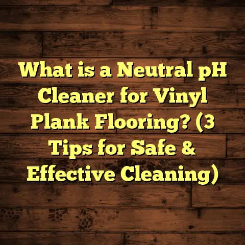 What is a Neutral pH Cleaner for Vinyl Plank Flooring? (3 Tips for Safe & Effective Cleaning)