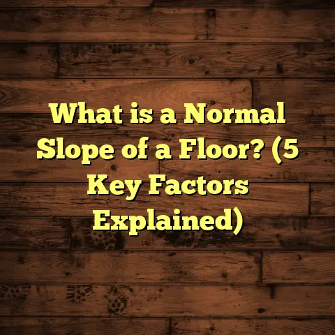 What is a Normal Slope of a Floor? (5 Key Factors Explained)