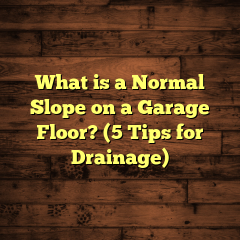 What is a Normal Slope on a Garage Floor? (5 Tips for Drainage)