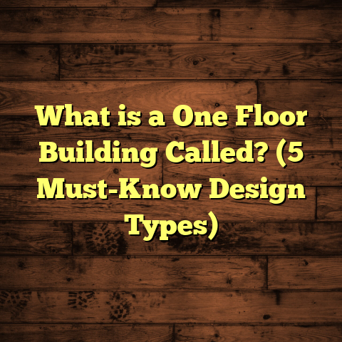 What is a One Floor Building Called? (5 Must-Know Design Types)