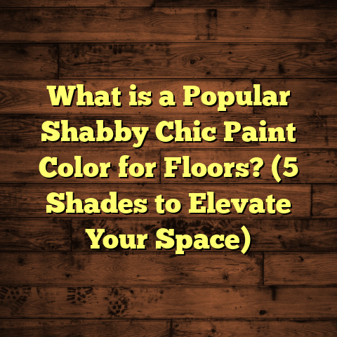 What is a Popular Shabby Chic Paint Color for Floors? (5 Shades to Elevate Your Space)