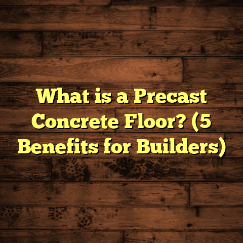 What is a Precast Concrete Floor? (5 Benefits for Builders)