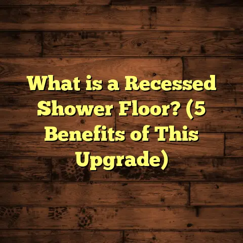 What is a Recessed Shower Floor? (5 Benefits of This Upgrade)