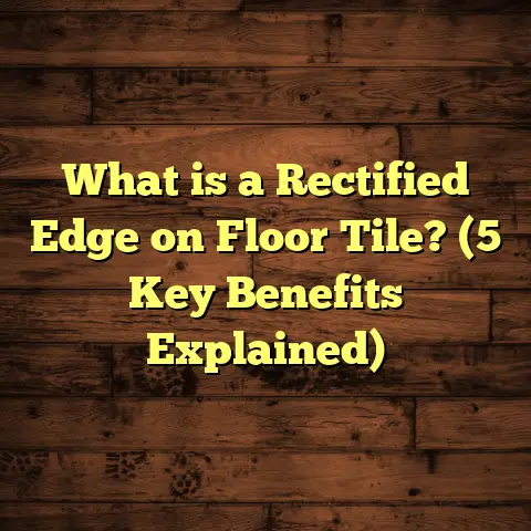 What is a Rectified Edge on Floor Tile? (5 Key Benefits Explained)