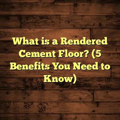 What is a Rendered Cement Floor? (5 Benefits You Need to Know)