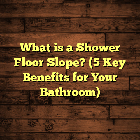 What is a Shower Floor Slope? (5 Key Benefits for Your Bathroom)