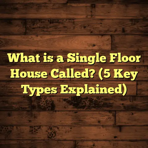 What is a Single Floor House Called? (5 Key Types Explained)