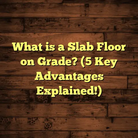 What is a Slab Floor on Grade? (5 Key Advantages Explained!)