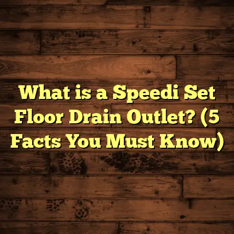 What is a Speedi Set Floor Drain Outlet? (5 Facts You Must Know)