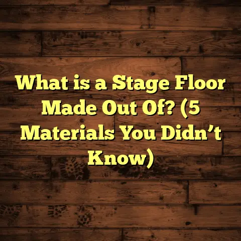 What is a Stage Floor Made Out Of? (5 Materials You Didn’t Know)