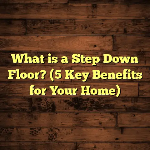 What is a Step Down Floor? (5 Key Benefits for Your Home)