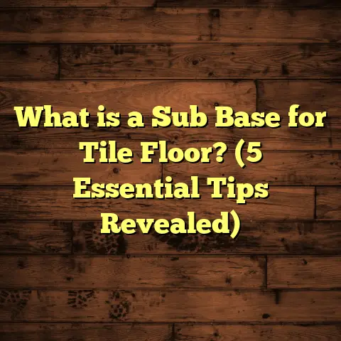 What is a Sub Base for Tile Floor? (5 Essential Tips Revealed)