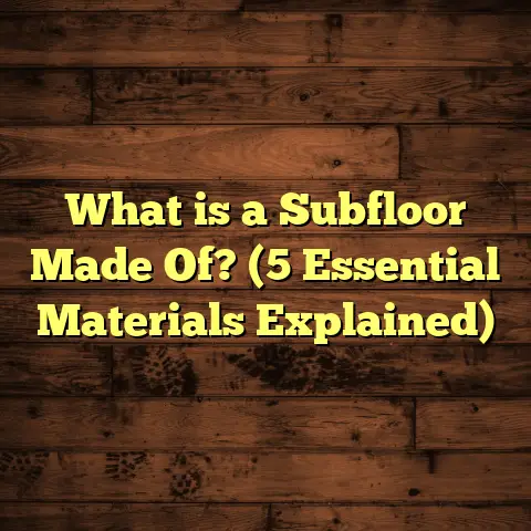 What is a Subfloor Made Of? (5 Essential Materials Explained)