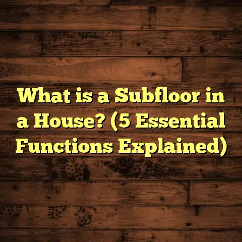 What is a Subfloor in a House? (5 Essential Functions Explained)