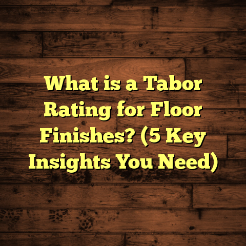 What is a Tabor Rating for Floor Finishes? (5 Key Insights You Need)