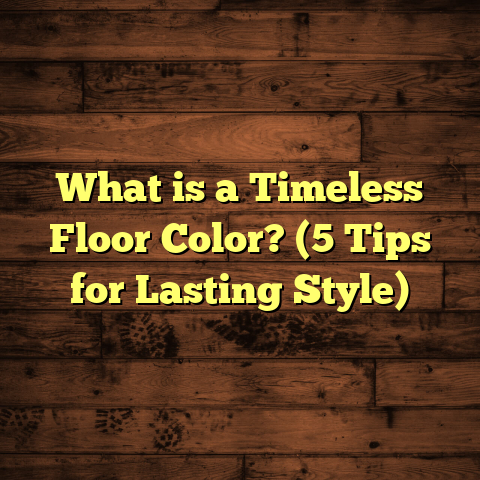 What is a Timeless Floor Color? (5 Tips for Lasting Style)