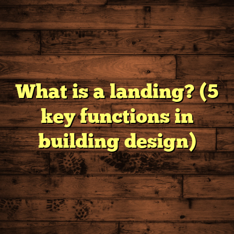 What is a landing? (5 key functions in building design)