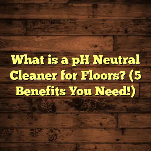 What is a pH Neutral Cleaner for Floors? (5 Benefits You Need!)