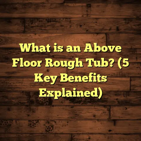 What is an Above Floor Rough Tub? (5 Key Benefits Explained)