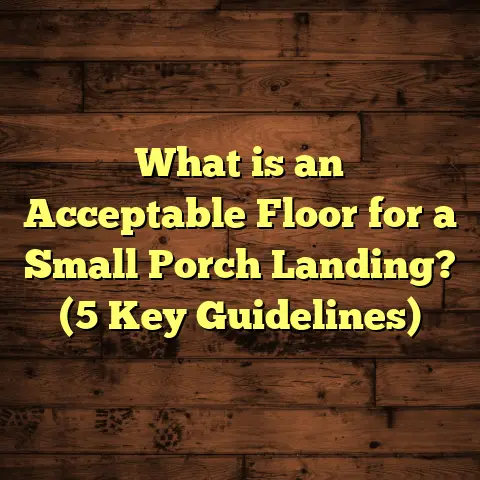 What is an Acceptable Floor for a Small Porch Landing? (5 Key Guidelines)