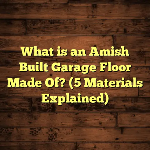 What is an Amish Built Garage Floor Made Of? (5 Materials Explained)
