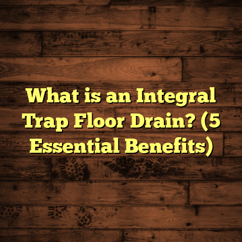 What is an Integral Trap Floor Drain? (5 Essential Benefits)