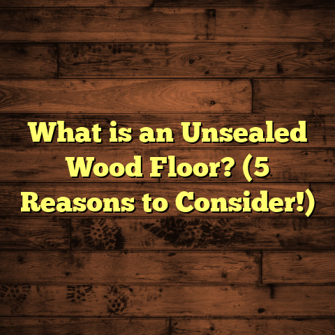 What is an Unsealed Wood Floor? (5 Reasons to Consider!)