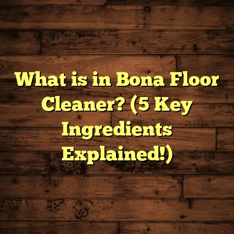 What is in Bona Floor Cleaner? (5 Key Ingredients Explained!)