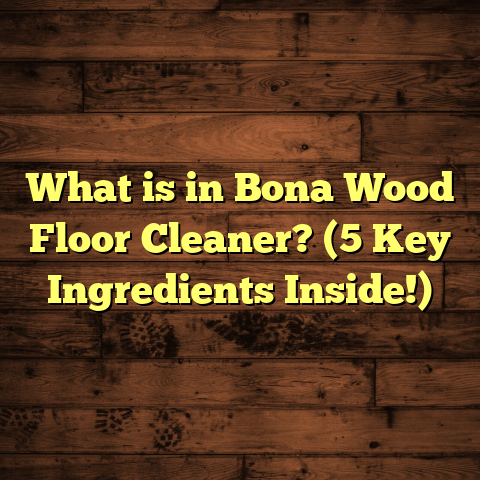 What is in Bona Wood Floor Cleaner? (5 Key Ingredients Inside!)
