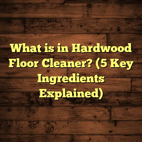 What is in Hardwood Floor Cleaner? (5 Key Ingredients Explained)