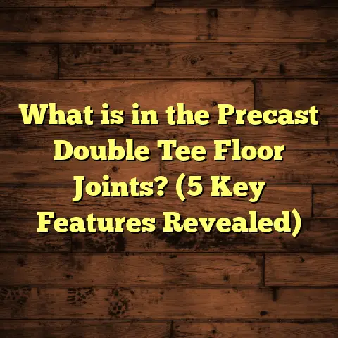 What is in the Precast Double Tee Floor Joints? (5 Key Features Revealed)