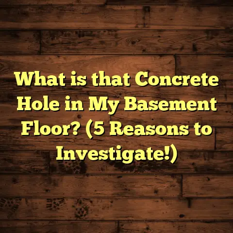 What is that Concrete Hole in My Basement Floor? (5 Reasons to Investigate!)