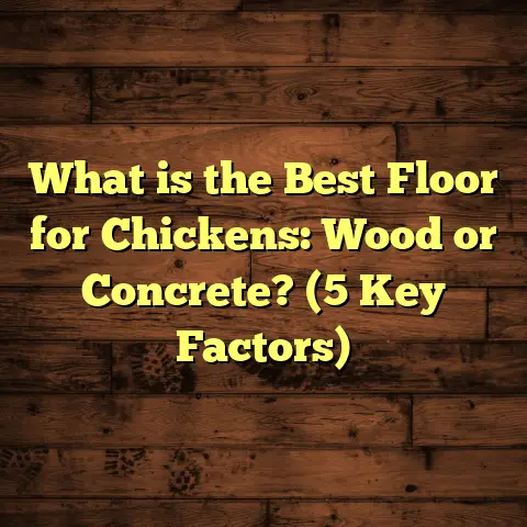 What is the Best Floor for Chickens: Wood or Concrete? (5 Key Factors)