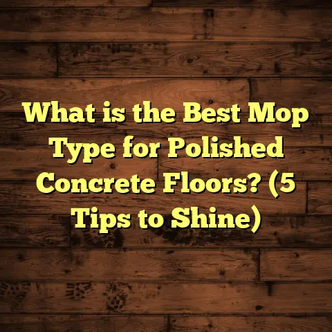 What is the Best Mop Type for Polished Concrete Floors? (5 Tips to Shine)
