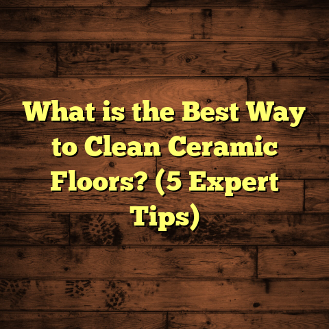 What is the Best Way to Clean Ceramic Floors? (5 Expert Tips)