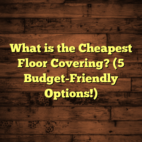 What is the Cheapest Floor Covering? (5 Budget-Friendly Options!)