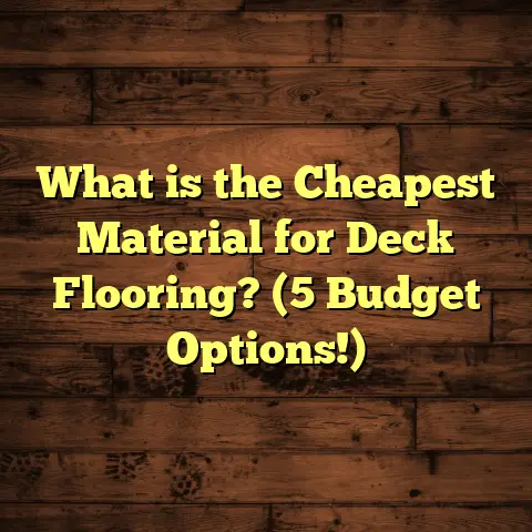 What is the Cheapest Material for Deck Flooring? (5 Budget Options!)