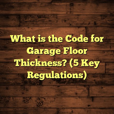 What is the Code for Garage Floor Thickness? (5 Key Regulations)